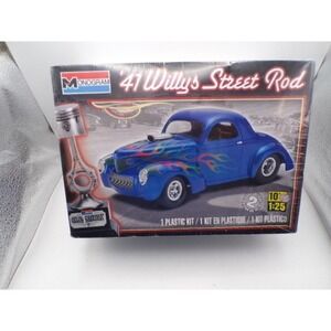 Monogram 41 Willy Street Rod 1:25 Scale Plastic Model Car Kit 85-4909 New Sealed